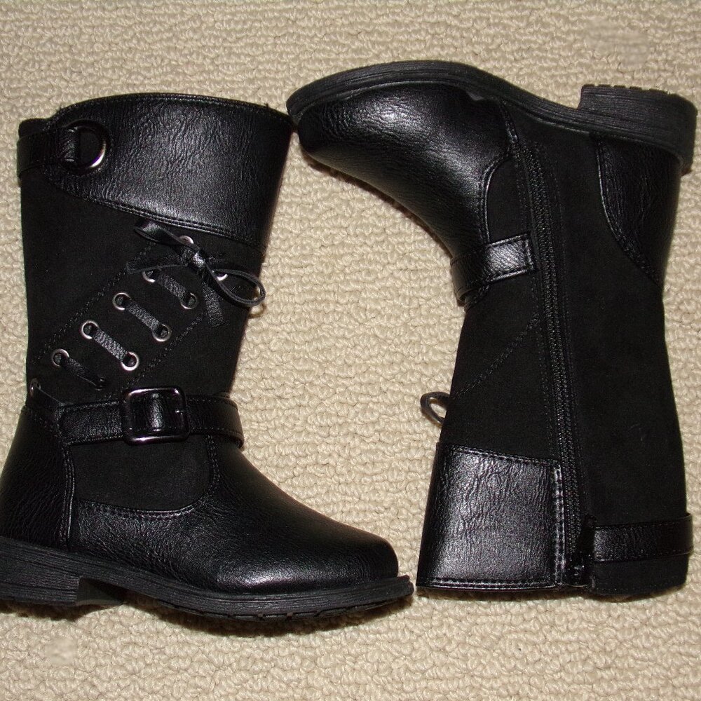RACHEL SHOES BLACK RIDING BOOTS SZ 7